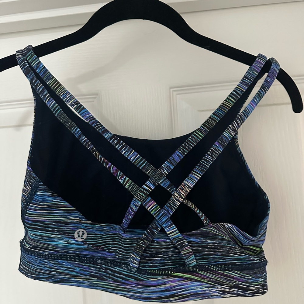 Lululemonenergy Bra Interconnect Blue View 6